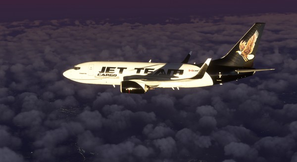 Boeing 737-700 · cargo · black, photograph 2298
