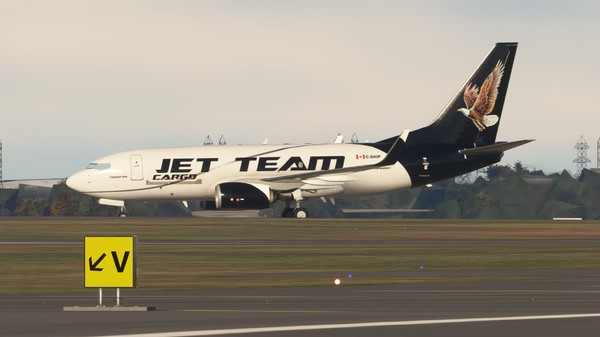 Boeing 737-700 · cargo · black, photograph 2483